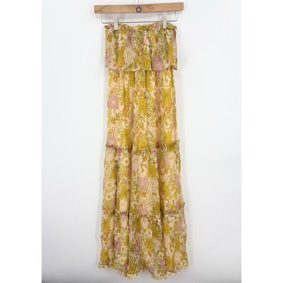 Soeur Midi Dress Dress 1 XSmall Jude Chiffon Whimsy Floral Boho Parisian Tiered - Picture 1 of 9